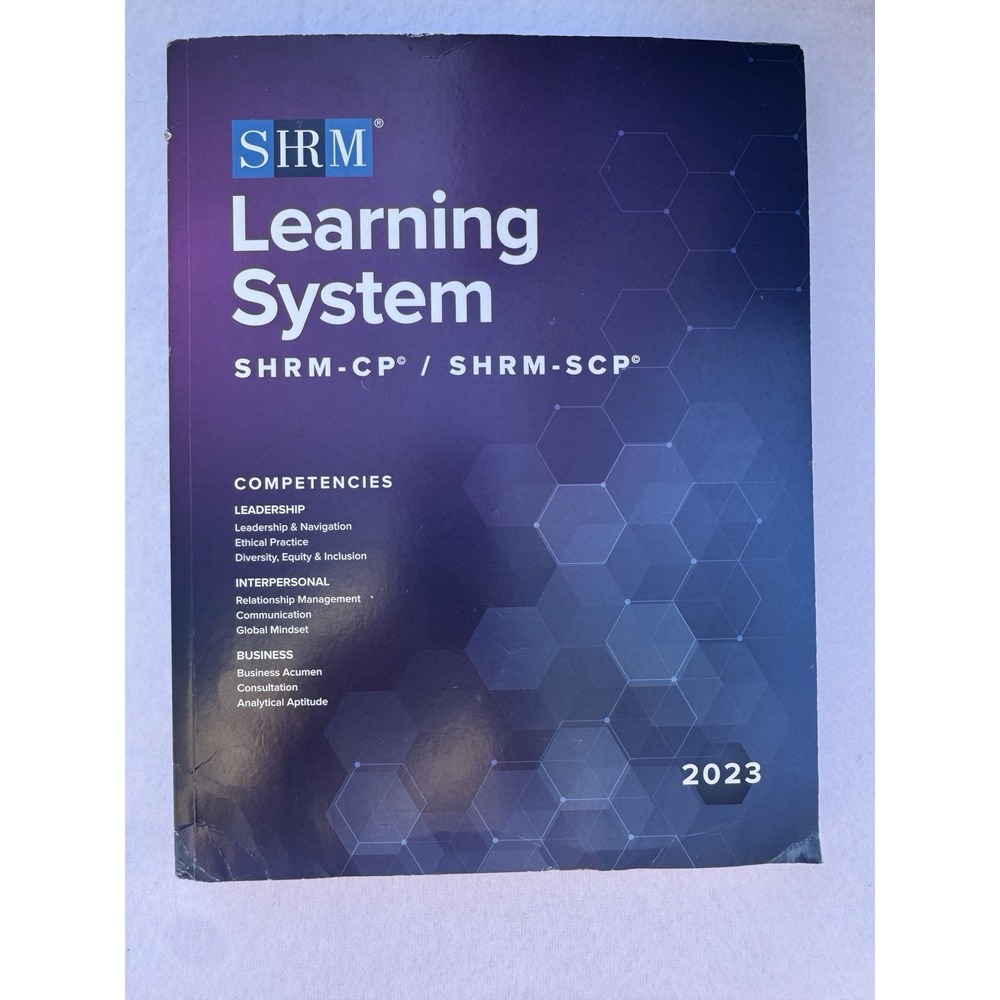 2023‎ SHRM-CP/SCP Learning System Books: Competencies